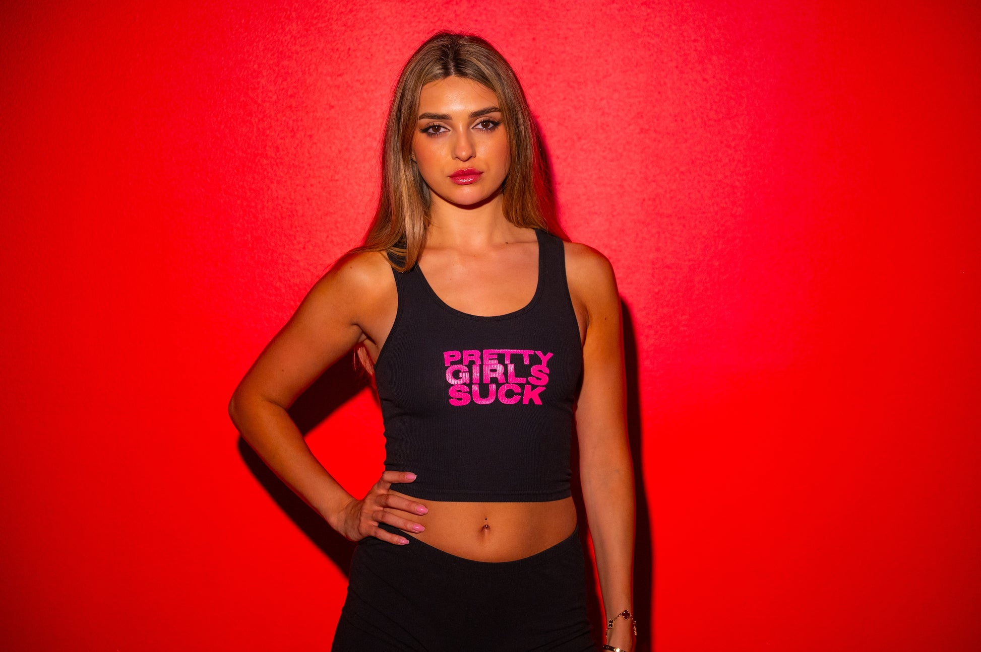 Black & Pink Tank top